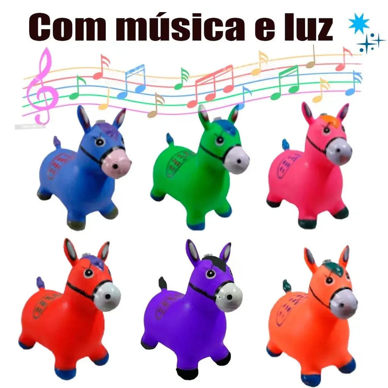 Brinquedo Musical  Cavalinho Upa Pula Pula